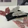 Atacado Flor de Sapato com Strass Grampo de Cabelo para Roupa Acessórios DIY Acessórios Strass Super Brilhante Borboleta Estereoscópica