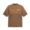 Marca de Moda Americana Representa Logo Básico Pequeño Letra Camiseta de Manga Corta Holgada Casual para Hombre y Mujer Transfronteriza Media Manga