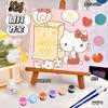 20*20 Desenho Animado Pintura a Óleo Digital DIY Colorir Pintura Decorativa Genshin Flor Pintura a Óleo Pintura a Óleo Digital Infantil Atacado