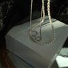 Collar estrellado de perla artificial estilo japonés y coreano ins Temperamento súper hada estilo frío simple dulce chica cool doble capa cadena clavícula