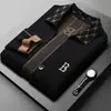 Recomendación popular: Cárdigan de punto simple y elegante con cuello, suéter para hombre, directo del fabricante
