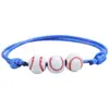 Pulseras Populares de Baloncesto y Béisbol de Amazon, Pulseras Tejidas con Hilo de Cera para Softbol, Tenis, Rugby y Fútbol, Accesorios Deportivos