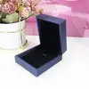 Caja de Joyería con Anillo de Cuero PU Cepillado Caja para Joyería Collares Pulseras Colgantes Caja de Empaque de Regalo Venta al por Mayor