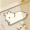 Alfombrilla Absorbente para Suelo de Baño Hogareña Tapete para Puerta de Inodoro y Ducha Cubierta de Piso Alfombrilla Absorbente Resistente a la Suciedad para Pies