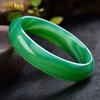 Pulseira de calcedônia verde imperador gelo natural Brasil padrão ágata seda pulseira de jade fornecimento ao vivo atacado