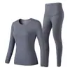 Conjunto inteligente de calefacción para otoño e invierno, forrado de forro polar y engrosado, ropa interior térmica USB, ropa para el hogar, estilo para parejas