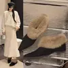 Calzado de felpa sin cordones Otoño/Invierno Punta fina Moda Europea/Americana Zapatos de terciopelo para mujer 2026 Zapatos de pelo de boca gruesa