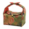 Bolsa de Lienzo para Paño de Té de Brocado de Seda Xiangyun Bolsa de Mano para Set de Té Estilo Chino Set de Té Portátil para Viaje Bolsa de Almacenamiento