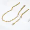 Collar Cubano Hip-Hop de Cadena Completa con Diamantes Transfronterizo, Cadena de Tenis, Cadena para Clavícula de Estilo Urbano de Moda, Collar de Gama Alta para Viajeros