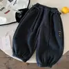 Pantalones infantiles con forro polar, nueva colección de invierno 2026: pantalones deportivos para niños, pantalones largos casuales versátiles para niñas para otoño e invierno