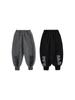 Calça de inverno Wulibuyi para crianças, com desenho de dinossauro bordado, forrada de fleece, nova, para meninos, casual, com amarrilho no tornozelo, grossa