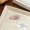 Clip de pato de lujo ligero simple ins completo de diamantes accesorio para el cabello dulce cara sonriente clip lateral textura corazón de amor pelo roto flequillo lateral clip