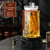 Copa de vino botella hogar gama alta sellado licor de ginseng medicina jarra de vino jarra de vino con grifo botella de vino especial
