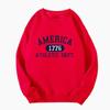 América 1776 Sudadera Estampada Dept. Atlético Mujer Hip Hop Lo