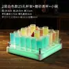Soporte para Copa de Cóctel Arcoíris Brillante, Estante para Copas de Cóctel de Vidrio Esmerilado, Juego de Copas de Cóctel para Bar