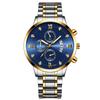 Fenzun - Reloj de cuarzo multifuncional para hombre, nuevo y genuino, con tres esferas, calendario, deportivo y luminoso.