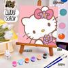 20*20 Desenho Animado Pintura a Óleo Digital DIY Colorir Pintura Decorativa Genshin Flor Pintura a Óleo Pintura a Óleo Digital Infantil Atacado