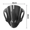 Adecuado para Parabrisas Kawasaki Zx6R Zx-6R 2024 Parabrisas Frontal de Carreras Modificado, Parabrisas Elevado y Engrosado para Protección contra el Viento