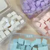 Esponja para Nail Art Cubo de Carne Mini Blush Degradê Pinça de Aço Inoxidável Ferramenta Quadrada Pequena para Unhas