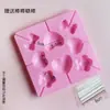 Palito de pirulito palito de papel branco palito redondo saco de pirulito bolso plano gravata borboleta dourada molde de silicone de seda