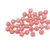 Pedra vermelha de gelo calcedônia pedra rosa contas diy acessórios de joias de cristal pulseira colar material para contas atacado