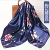 Pañuelo de Seda Cuadrado de 90cm Pañuelo para la Cabeza de Mujer 38 Pañuelo de Seda Satinada Cuadrado Grande para Festivales Stock Disponible Pañuelo de Regalo Cinta