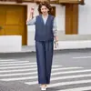 Moda Casual Elegante Outono 2026 Plus Size Emagrecedor e Rejuvenescedor Conjunto Versátil Estiloso para Mães de Meia-Idade e Idosas