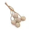 Ventas Directas de Fábrica Juguetes para Gatos Bola de Sisal Palo para Gatos Bola de Cuerda de Cáñamo Color Sólido Cuerda de Cáñamo Auto-Placer Resistente a Mordidas Molar Suministros para Mascotas