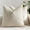 Funda de Cojín para Sofá Estilo Nórdico Hoja de Ginkgo Decoración de Sala de Estar Color Sólido Terciopelo Funda de Cojín Trasero Almohada de Cama para el Hogar
