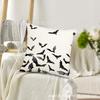 TEMU Almohada Caliente de Halloween Estampado de Fantasma y Calabaza Material de Lino Decoración de Fiesta Americana Nueva Funda de Almohada