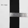 Banda Elástica Engrosada al por Mayor, Banda Elástica Ancha Suave para Cintura, Tela Cepillada de Nylon Doble Cara Negra y Blanca de 1-8 cm, en Stock