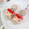 Gafas de Sol Femeninas Estilo Japonés, Pantuflas de Lino Kt, Pantuflas Abiertas de Boca de Pez para Niñas, Estilo Japonés, para el Hogar, Interiores, Todas las Estaciones