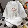 Camiseta de Manga Corta Estilo Retro Americano para Mujer Verano 2025 Holgada Oversize Casual Versátil Pareja Cuello Redondo Superior