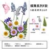 Paquete de Materiales DIY con Flores Secas en Relieve Marcapáginas Espécimen de Planta Hoja Real Pegamento en Relieve Funda para Teléfono Móvil Personalización Transfronteriza