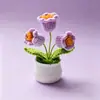 Productos Terminados Más Vendidos Transfronterizos: Plantas en Maceta de Lirio del Valle, Flores Artificiales, Adornos para Maceta Tejidos a Crochet Hechos a Mano, Venta al por Mayor, en Stock, Entrega Rápida