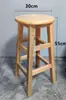 Taburete de Madera Maciza Pura Taburete Redondo Escuela Comercial Fábrica Taller Oficina Restaurante Taburete de Tronco Mesa de Comedor Hogar