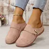 Zapatillas de Talla Grande para Comercio Electrónico Transfronterizo para Mujer 2026 Verano Nuevas Europeas y Americanas de Punta Cerrada Metálicas Huecas Zapatos de Mujer Talla 43 deseo