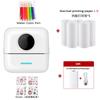Mini Impresora Inalámbrica de Venta Caliente Transfronteriza Se Puede Conectar a Bluetooth de Teléfono Móvil Impresora Fotográfica Pequeña Inteligente sin Tinta para el Hogar