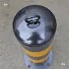 Poste de Advertencia de Tubo de Acero Engrosado de 50 cm Columna Fija de Hierro Estaca de Carretera Barrera Vial Poste de Tráfico Divisor de Carril Barandilla