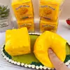 Pelota artesanal de queso simulado creativa, juguete estéticamente agradable para aliviar el estrés, rebote lento, sonido y tacto crujientes