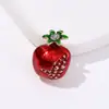 Broche de Fruta de Granada Estilo Nuevo con Goteo de Aceite Broche de Pedrería Pin de Solapa Joyería Accesorios para Ropa Broche Venta al por Mayor