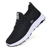 Zapatos Casuales Versátiles de Punto para Hombre, Estilo Nuevo Primavera y Otoño 2026, para Personas de Mediana Edad y Mayores, Cómodos, Transpirables, Antideslizantes, Suela Suave, con Cordones, Zapatos Individuales