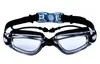 Nuevas Gafas de Natación Tapones para los Oídos de Una Pieza HD Impermeables Antivaho para Hombres y Mujeres Montura Grande Gafas de Natación Electroplateadas Gafas de Protección para los Ojos Gafas de Natación