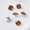 Pedrería sin base de Cristal K9, Pedrería Cuadrada con forma de Huevo de Paloma para Uñas, Accesorios para Uñas, Bolas de Pedrería para Uñas, Anillos Plateados