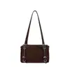 Nuevo bolso Boston retro de gamuza 2026, gran capacidad, versátil, adecuado para ir al trabajo, se puede llevar como bolso de hombro o bolso cruzado, y también se puede llevar bajo el brazo