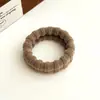 Sección de Bambú Extensión de Cabello sin Costuras Anillo Color Café Leche Alta Elasticidad Coleta Lazo para el Cabello Duradero No Dañino Moño para el Cabello Banda de Goma