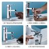 Brazo mecánico grifo universal giratorio salida de agua burbujeador boquilla de extensión junta universal artefacto a prueba de salpicaduras brazo basculante