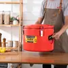 Cubo Aislado de Acero Inoxidable, Calentador de Alimentos, Cubo Aislado para Sopa, Cubo Comercial para Leche de Soya, Cubo de Gran Capacidad para Té con Leche, Conservación del Frío