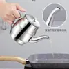 Material 201 com filtro pote de óleo aço inoxidável doméstico à prova de vazamento pote de vinho pote de onça garrafa para despejar óleo garrafa de tempero pote resíduo de óleo
