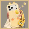 Lanyard de Muñeco Bob Esponja Adecuado para Funda de Teléfono Apple 16 Pro Max iPhone 17 Silicona 15 Lindo Soporte
